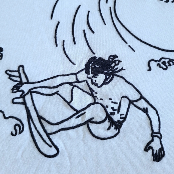 French🇫🇷 Connection "USA🇺🇲 Surfer"🏄‍♂️ Embroidered🪡 Tee👕 - NWT - Picture 9 of 14